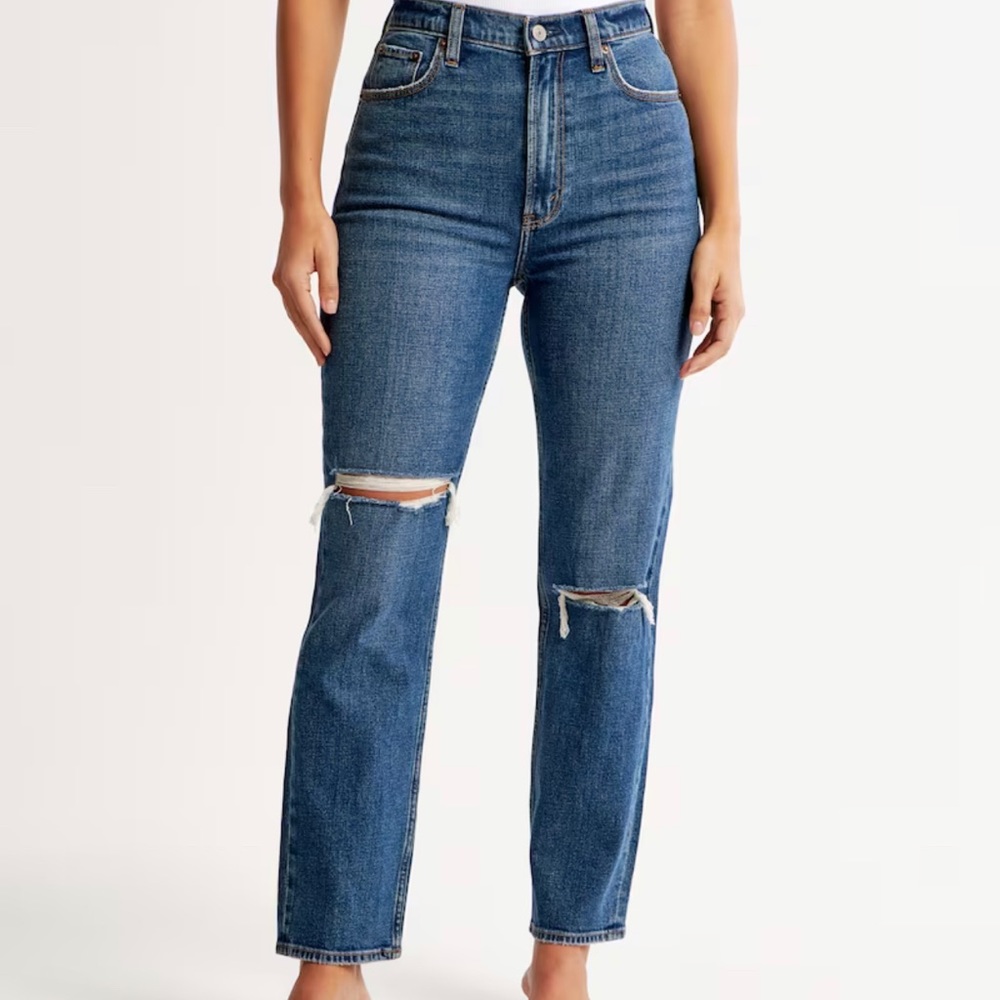 Abercrombie & Fitch The Ankle straight ultra high rise size 27/4